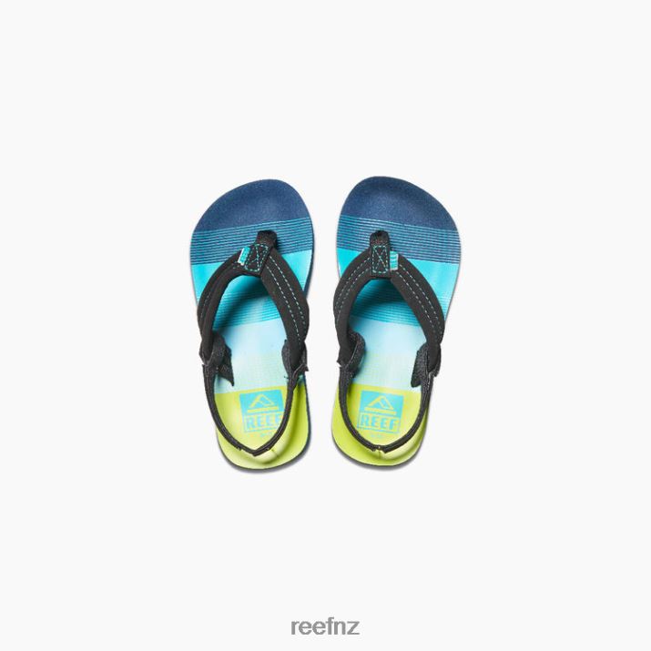 Reef Shoes NZ 62JVZ824 - Little Ahi Kids Aqua/Green Reef