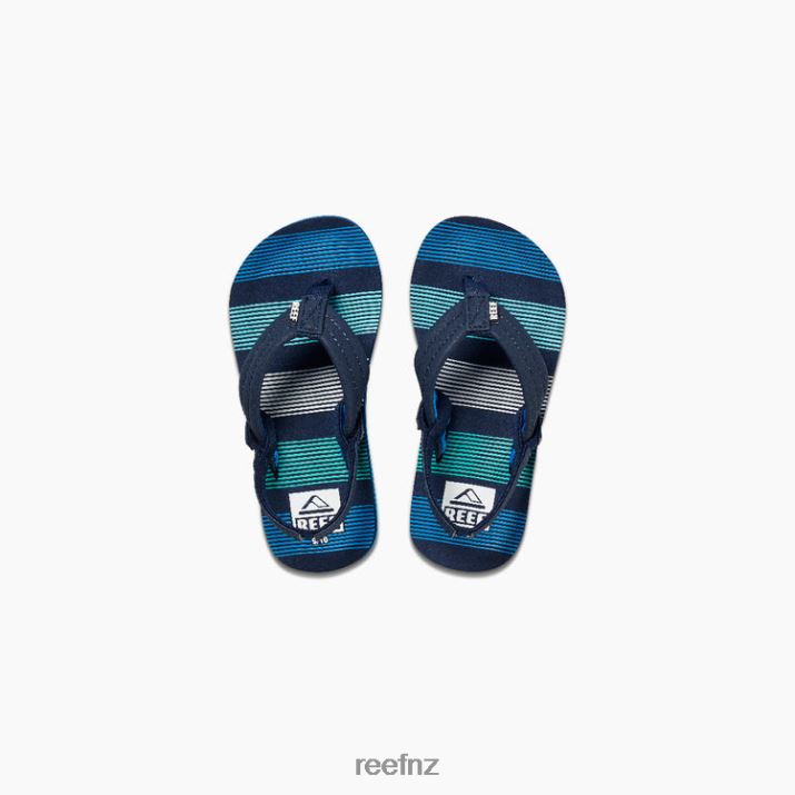 Reef Shoes NZ 62JVZ825 - Little Ahi Kids Deep Sea Stripes Reef