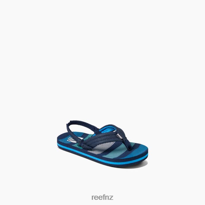 Reef Shoes NZ 62JVZ825 - Little Ahi Kids Deep Sea Stripes Reef
