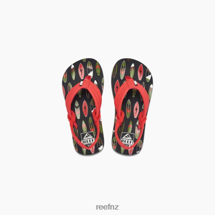 Reef Shoes NZ 62JVZ830 - Little Ahi Kids Red Board Reef