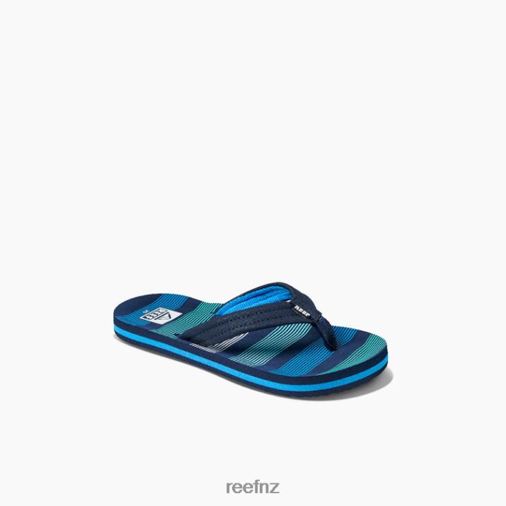 Reef Shoes NZ 62JVZ844 - Kids Ahi New Deep Sea Stripes Reef