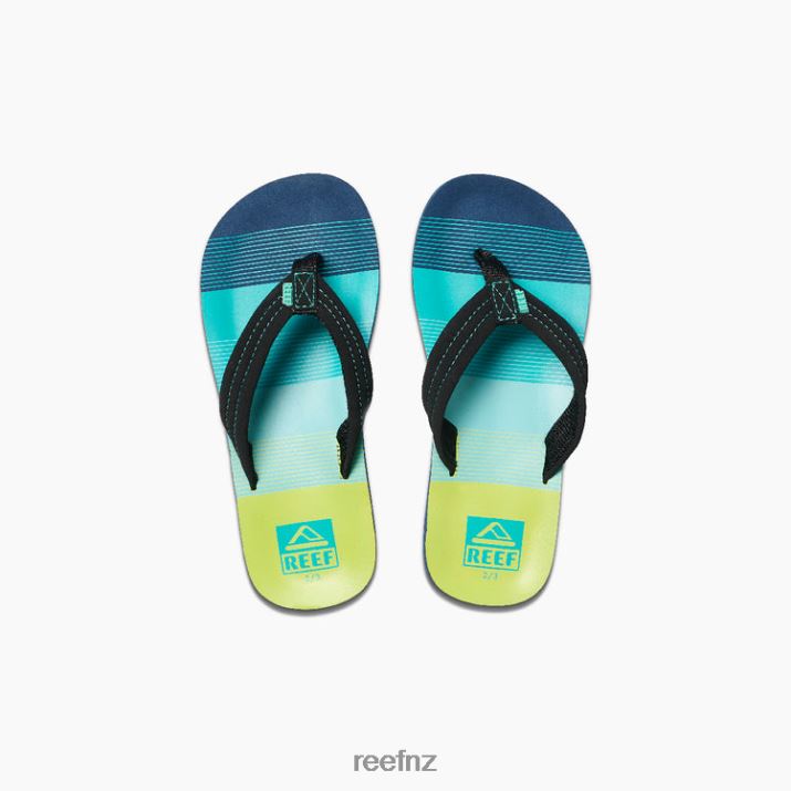 Reef Shoes NZ 62JVZ848 - Kids Ahi New Aqua/Green Reef