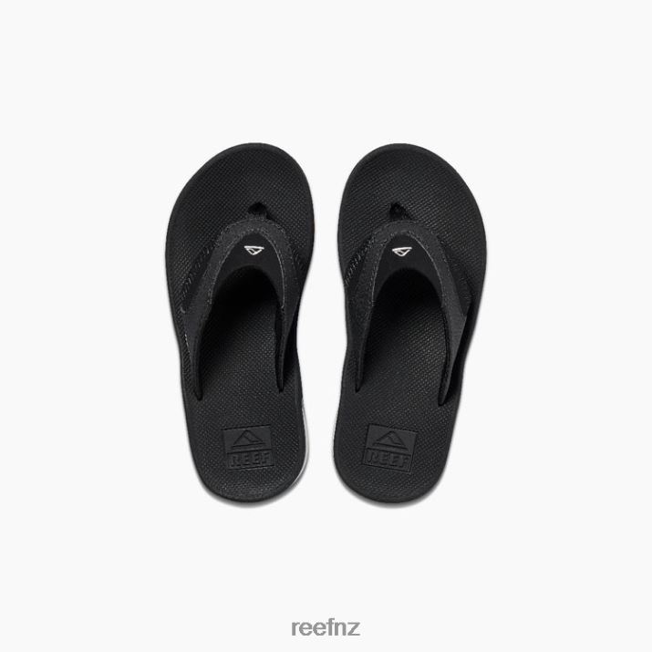 Reef Shoes NZ 62JVZ849 - Kids Fanning New Black/Silver Reef