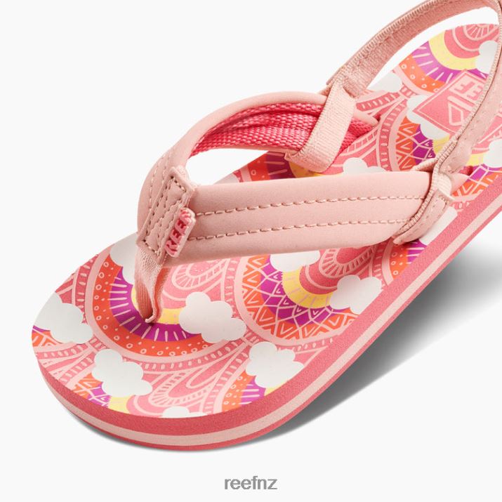 Reef Shoes NZ 62JVZ871 - Little Ahi Kids Rainbows And Clouds Reef