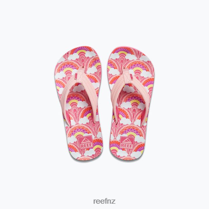 Reef Shoes NZ 62JVZ883 - Kids Ahi New Rainbows And Clouds Reef