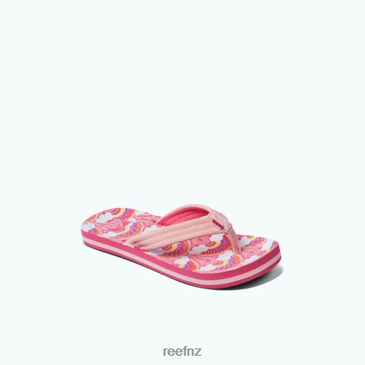 Reef Shoes NZ 62JVZ883 - Kids Ahi New Rainbows And Clouds Reef