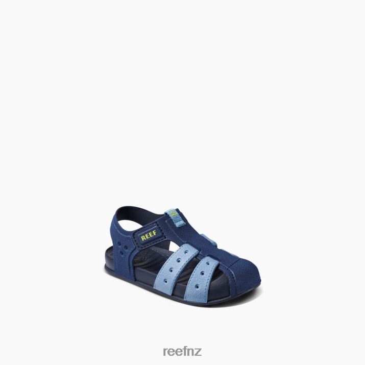 Reef Shoes NZ 62JVZ821 - Little Water Beachy Kids Grey/Ocean/Lime Reef