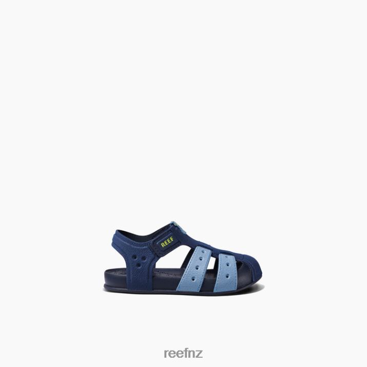 Reef Shoes NZ 62JVZ821 - Little Water Beachy Kids Grey/Ocean/Lime Reef