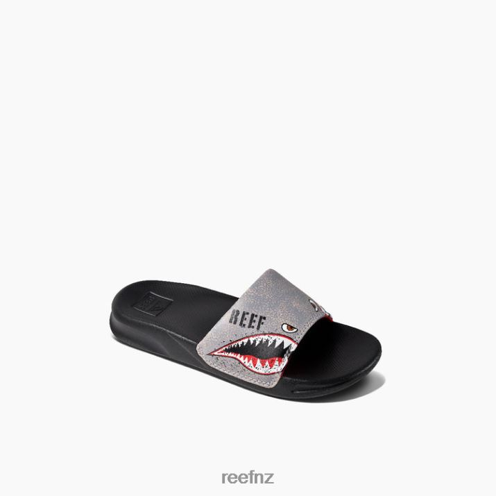 Reef Shoes NZ 62JVZ841 - Kids One Slide New Flying Sharks Reef