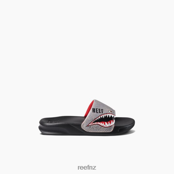 Reef Shoes NZ 62JVZ841 - Kids One Slide New Flying Sharks Reef