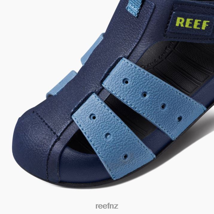 Reef Shoes NZ 62JVZ853 - Kids Water Beachy New Grey/Ocean/Lime Reef