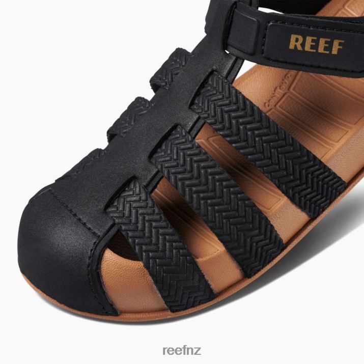 Reef Shoes NZ 62JVZ884 - Kids Water Beachy New Black/Tan Reef
