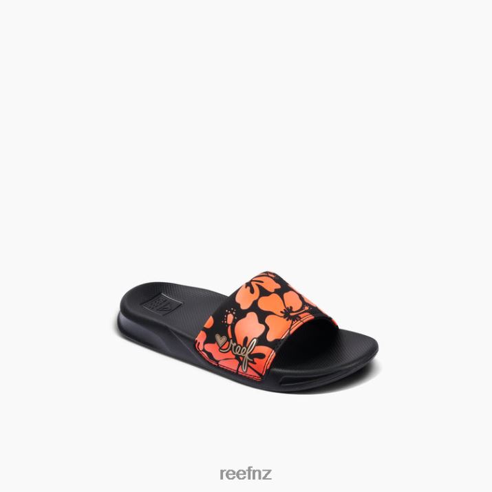 Reef Shoes NZ 62JVZ890 - Kids One Slide New Hibiscus Coral Reef
