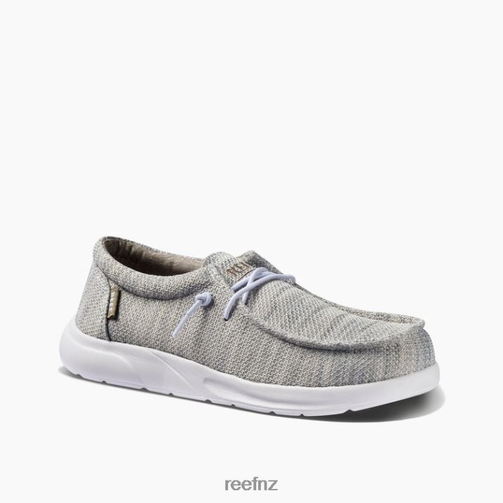 Reef Shoes NZ 62JVZ860 - Kids Cushion Coast New Grey Olive Reef