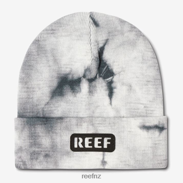 Reef NZ 62JVZ812 - Woodstock Tie Dye Beanie Men Caviar Reef