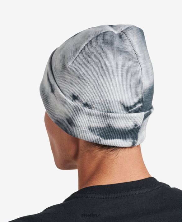 Reef NZ 62JVZ812 - Woodstock Tie Dye Beanie Men Caviar Reef