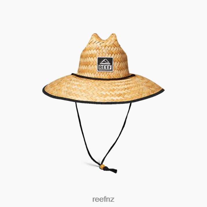 Reef NZ 62JVZ757 - Downpour Straw Hat Men Caviar Reef