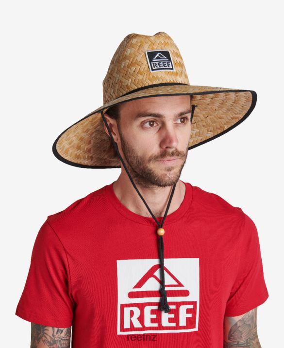 Reef NZ 62JVZ757 - Downpour Straw Hat Men Caviar Reef