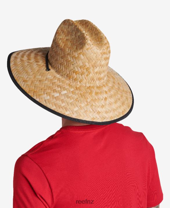 Reef NZ 62JVZ757 - Downpour Straw Hat Men Caviar Reef