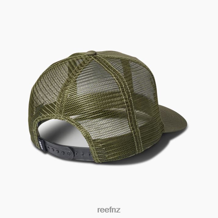Reef NZ 62JVZ758 - Townsend Snapback Trucker Hat Men Olive Night Reef