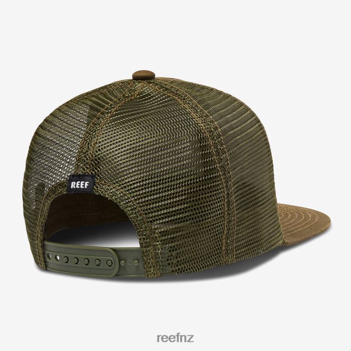 Reef NZ 62JVZ760 - Madre Snapback Trucker Hat Men Dark Olive Reef