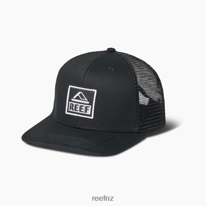 Reef NZ 62JVZ761 - Townsend Snapback Trucker Hat Men Pirate Black Reef