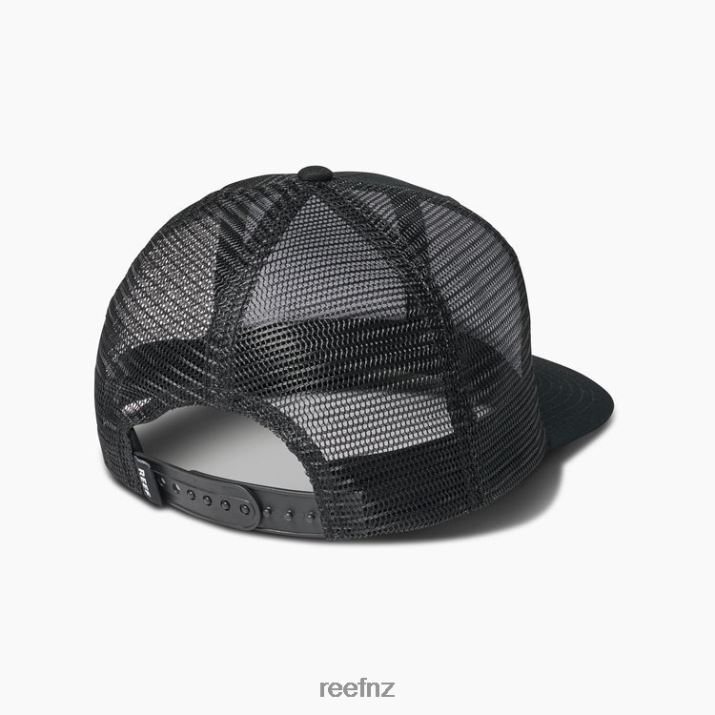 Reef NZ 62JVZ761 - Townsend Snapback Trucker Hat Men Pirate Black Reef