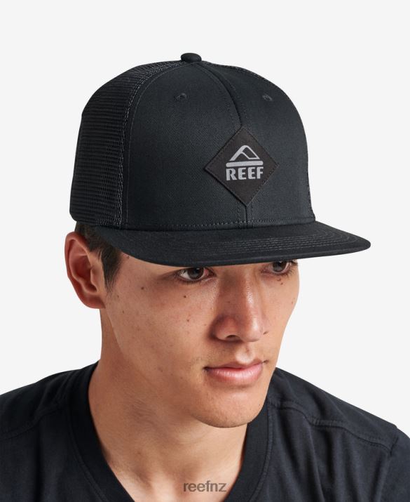 Reef NZ 62JVZ762 - Madre Snapback Trucker Hat Men Caviar Reef