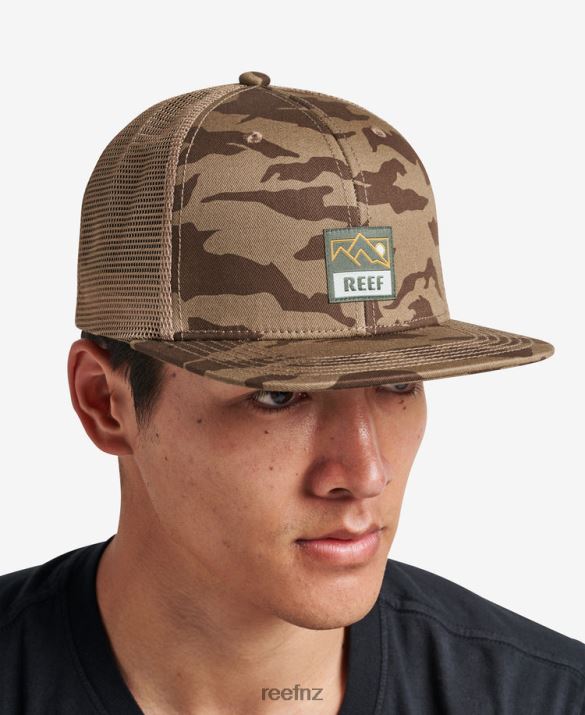 Reef NZ 62JVZ765 - Backwoods Snapback Trucker Hat Men Coriander Reef