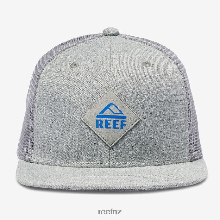 Reef NZ 62JVZ767 - Madre Snapback Trucker Hat Men Heather Grey Reef