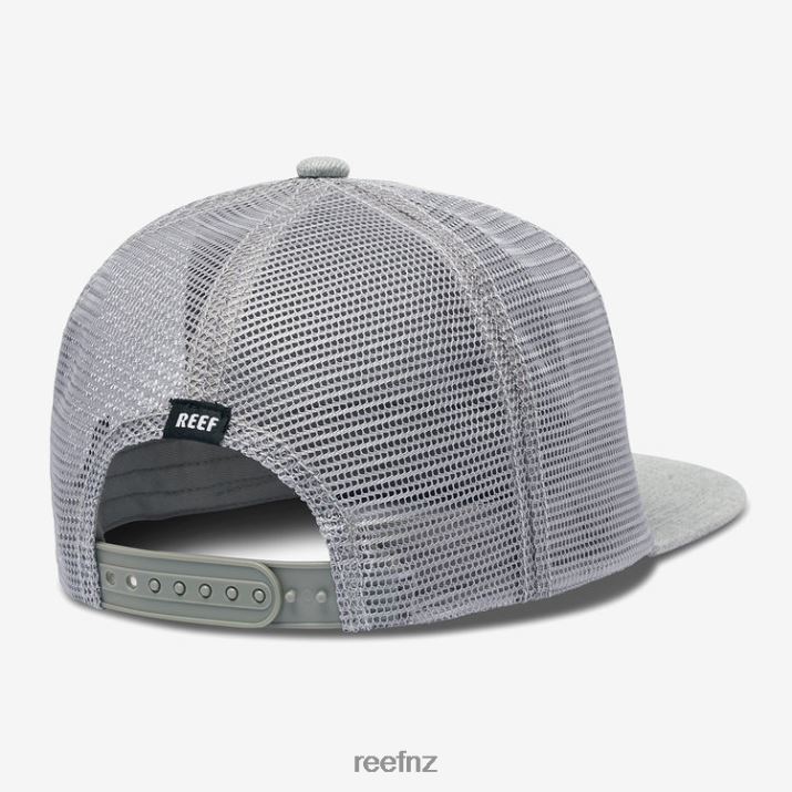 Reef NZ 62JVZ767 - Madre Snapback Trucker Hat Men Heather Grey Reef