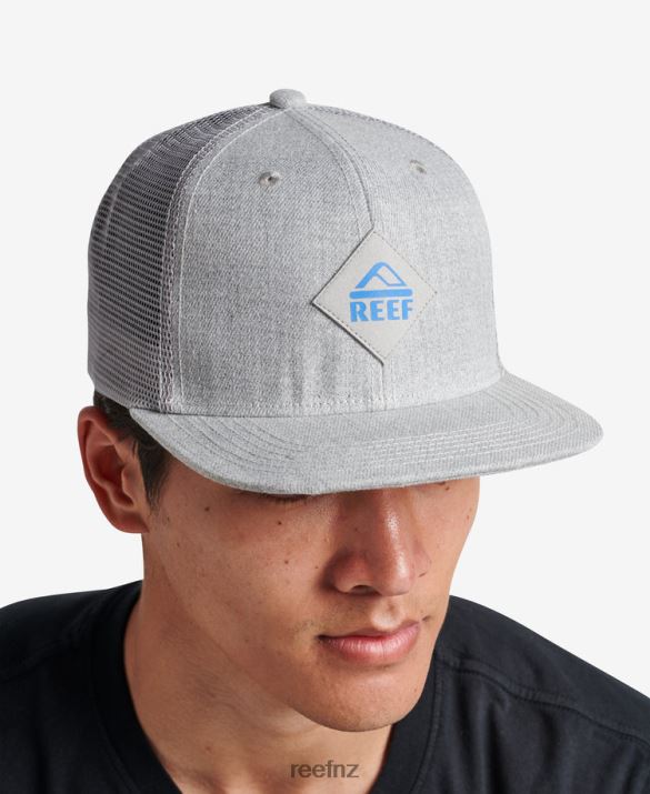 Reef NZ 62JVZ767 - Madre Snapback Trucker Hat Men Heather Grey Reef