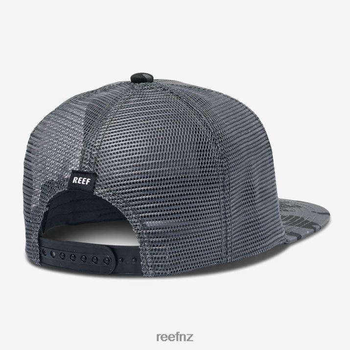 Reef NZ 62JVZ774 - Backwoods Snapback Trucker Hat Men Caviar Reef
