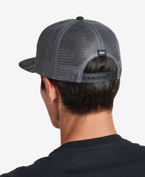 Reef NZ 62JVZ774 - Backwoods Snapback Trucker Hat Men Caviar Reef