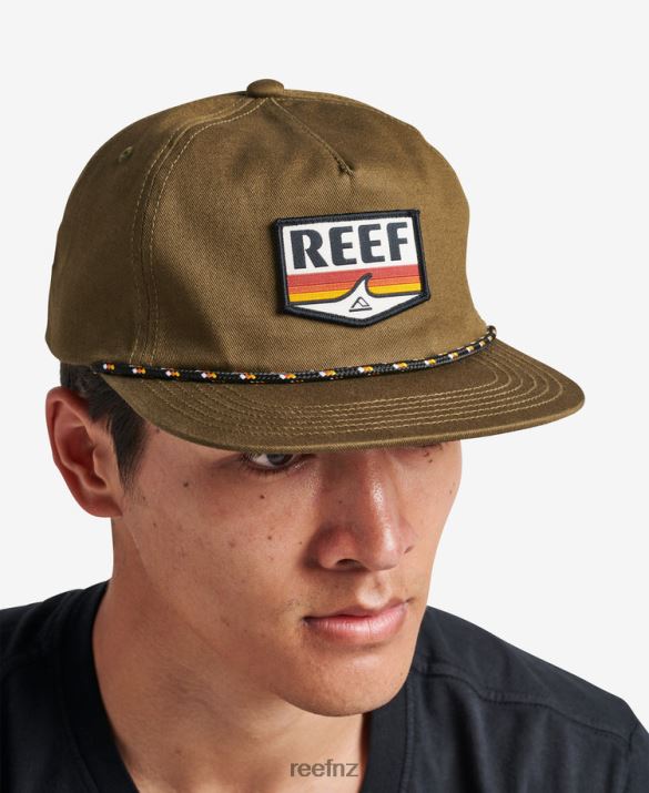 Reef NZ 62JVZ784 - Savor Snapback Unstructured Hat Men Dark Olive Reef