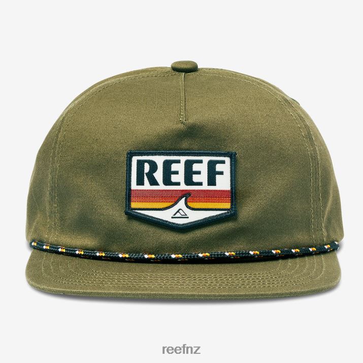 Reef NZ 62JVZ784 - Savor Snapback Unstructured Hat Men Dark Olive Reef