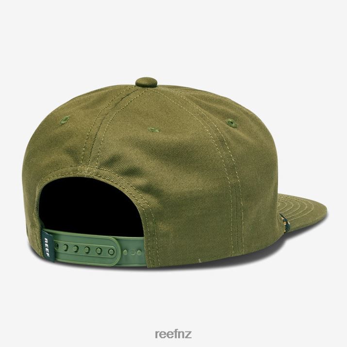 Reef NZ 62JVZ784 - Savor Snapback Unstructured Hat Men Dark Olive Reef