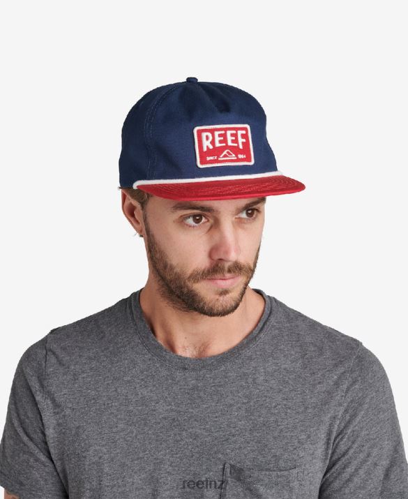 Reef NZ 62JVZ801 - Morter Flat Bill Hat Men Jester Red Reef
