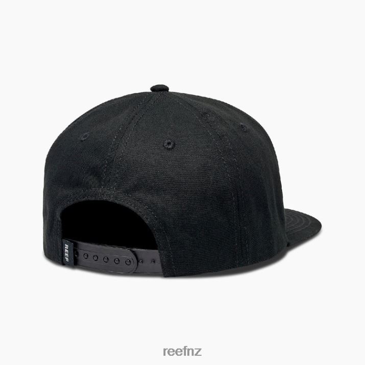Reef NZ 62JVZ804 - Woodbury Flat Bill Hat Men Caviar Reef
