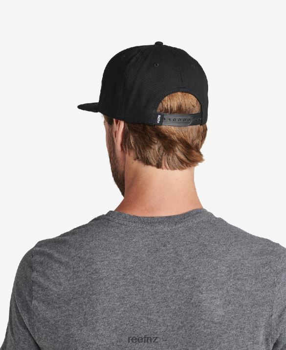 Reef NZ 62JVZ804 - Woodbury Flat Bill Hat Men Caviar Reef
