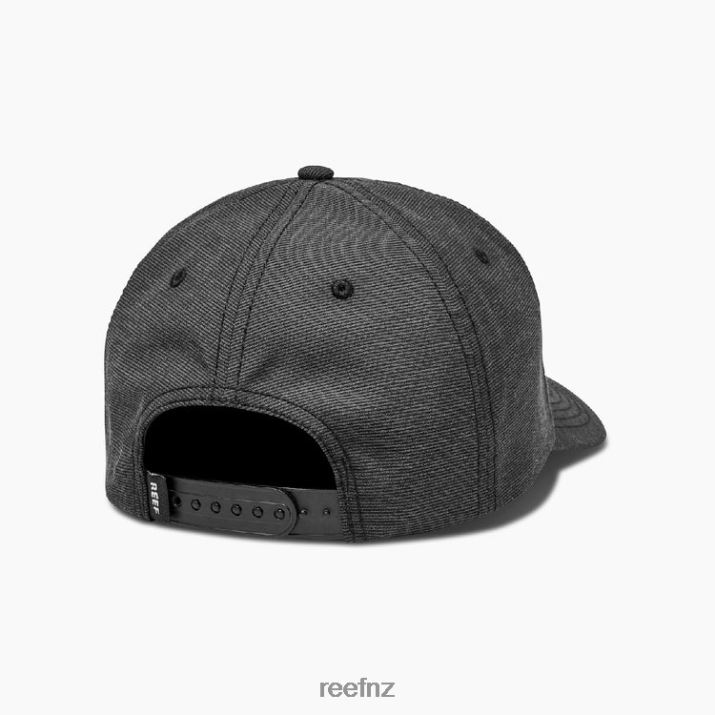 Reef NZ 62JVZ809 - Bellport Snapback Unstructured Hat Men Caviar Reef