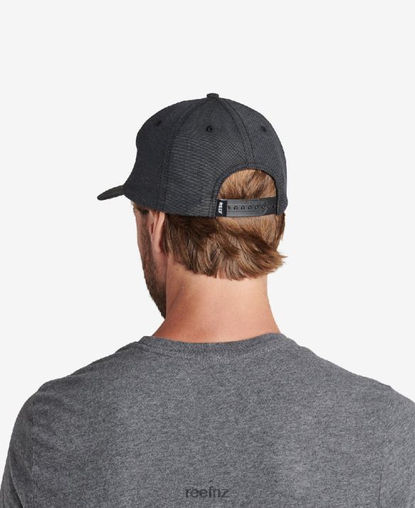 Reef NZ 62JVZ809 - Bellport Snapback Unstructured Hat Men Caviar Reef