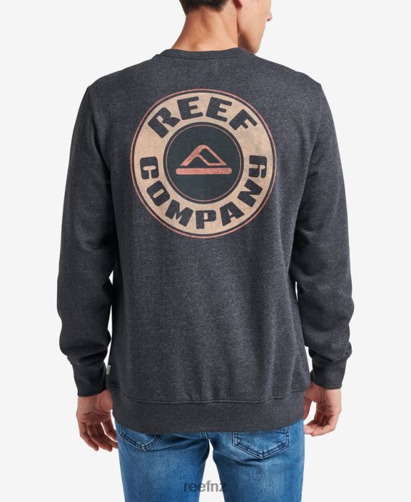 Reef NZ 62JVZ734 - Jenson Recyclo Pullover Crewneck Men Storm Grey Reef