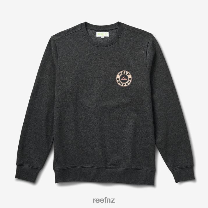 Reef NZ 62JVZ734 - Jenson Recyclo Pullover Crewneck Men Storm Grey Reef