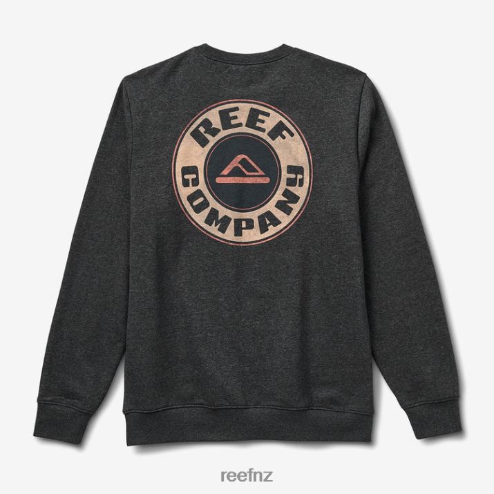Reef NZ 62JVZ734 - Jenson Recyclo Pullover Crewneck Men Storm Grey Reef