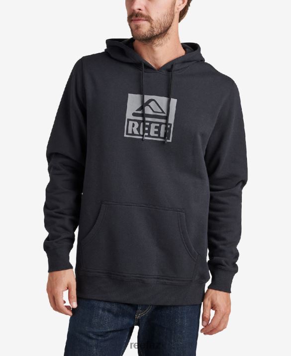Reef NZ 62JVZ735 - Baseline Pullover Hoodie Men Caviar Reef