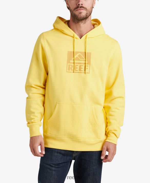Reef NZ 62JVZ736 - Baseline Pullover Hoodie Men Primrose Yellow Reef