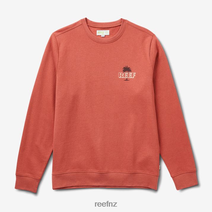 Reef NZ 62JVZ739 - Bora Pullover Crewneck Men Clay Reef