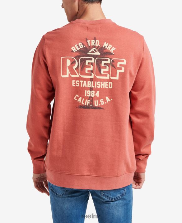Reef NZ 62JVZ739 - Bora Pullover Crewneck Men Clay Reef