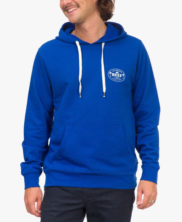 Reef NZ 62JVZ742 - Fraser Pullover Hoodie Men Cobalt Blue Reef